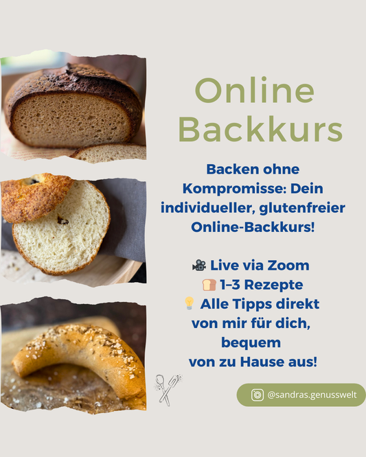 Online-Backkurs – glutenfrei, individuell & live via Zoom