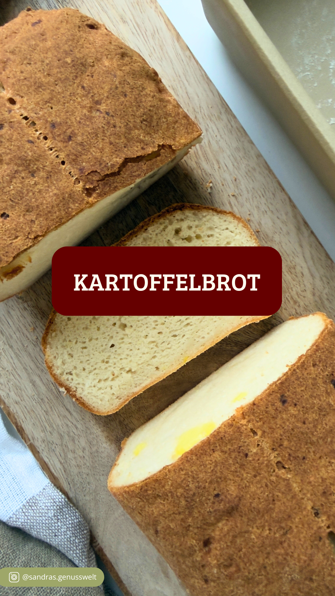 Glutenfreies Kartoffelbrot: Saftig und weich