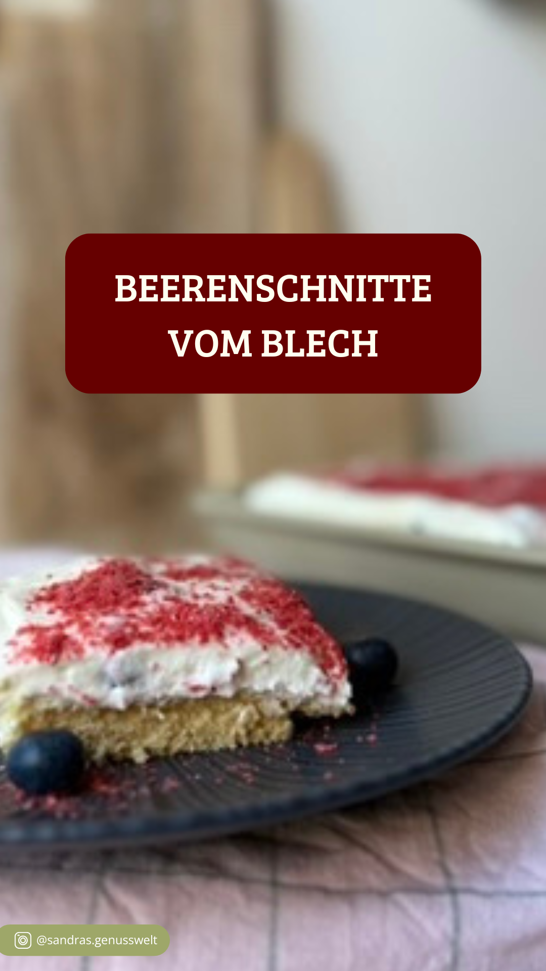 Glutenfreie Beerenschnitte vom Blech