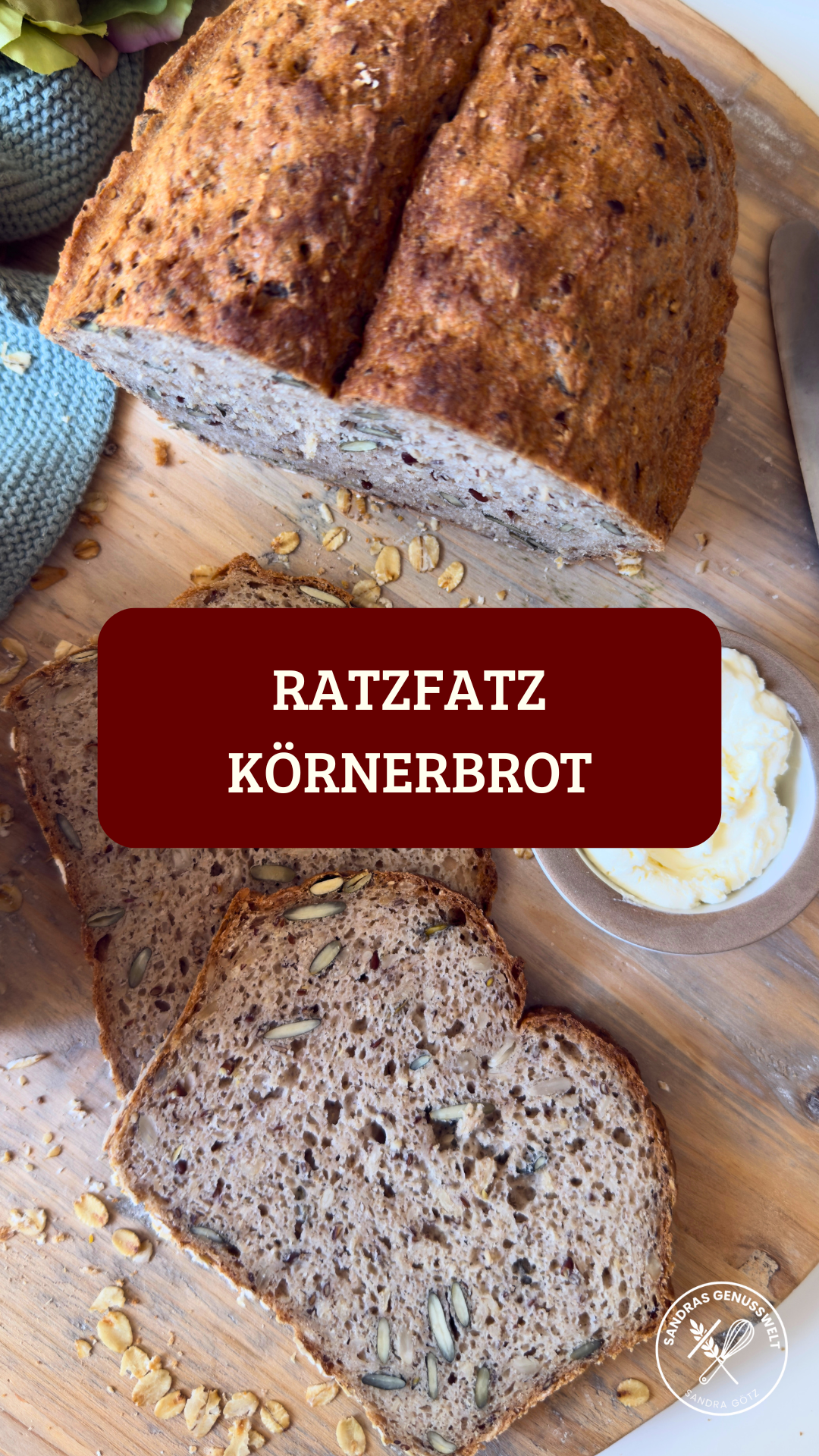 Glutenfreies RatzFatz Körnerbrot für jeden Tag