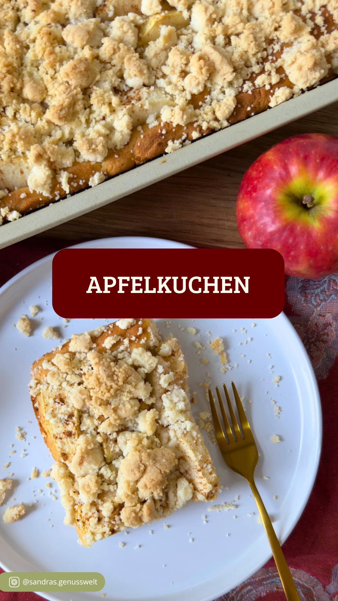 Glutenfreier Apfelkuchen: So wie ihn Oma früher gebacken hat
