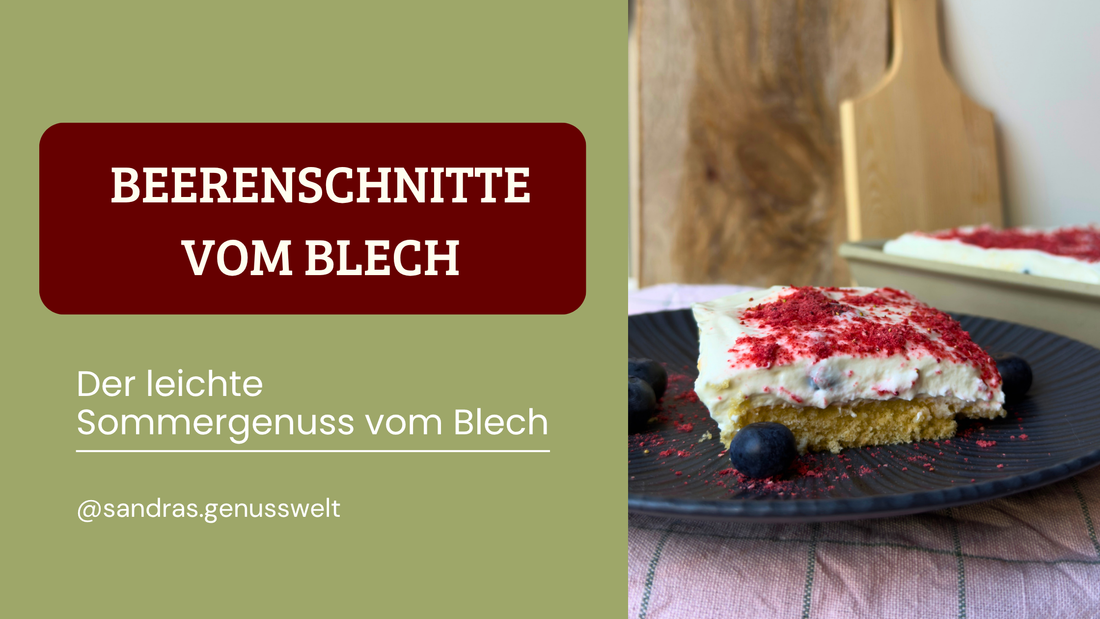 Glutenfreie Beerenschnitte: Der leichte Sommergenuss vom Blech