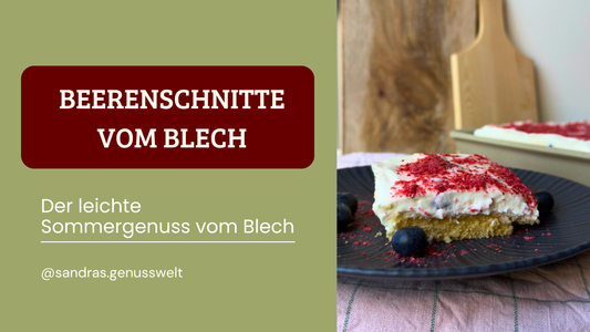 Glutenfreie Beerenschnitte: Der leichte Sommergenuss vom Blech