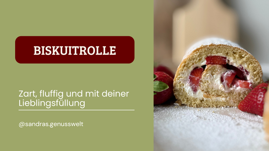 Glutenfreie Biskuitrolle: So gelingt sie zart und luftig ohne Fertigmischung