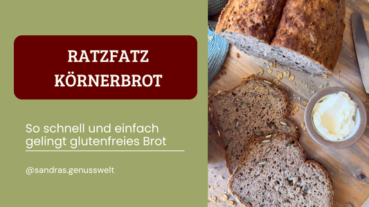 Glutenfreies RatzFatz Körnerbrot: So schnell gelingt dir dein Brot