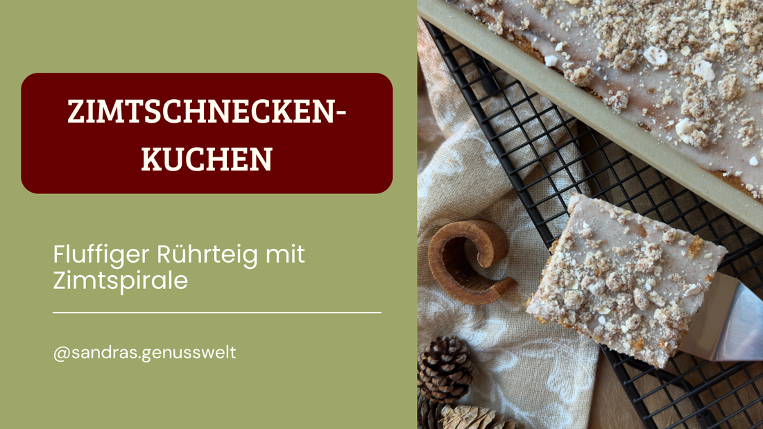 Glutenfreier Zimtschneckenkuchen: Fluffiger Rührteig mit Zimtspirale