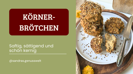 Glutenfreie Körnerbrötchen: Saftig, sättigend und richtig kernig