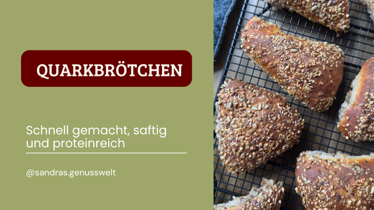 Glutenfreie Quarkbrötchen: Proteinreich, saftig und proteinreich