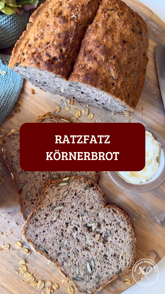 Glutenfreies RatzFatz Körnerbrot für jeden Tag