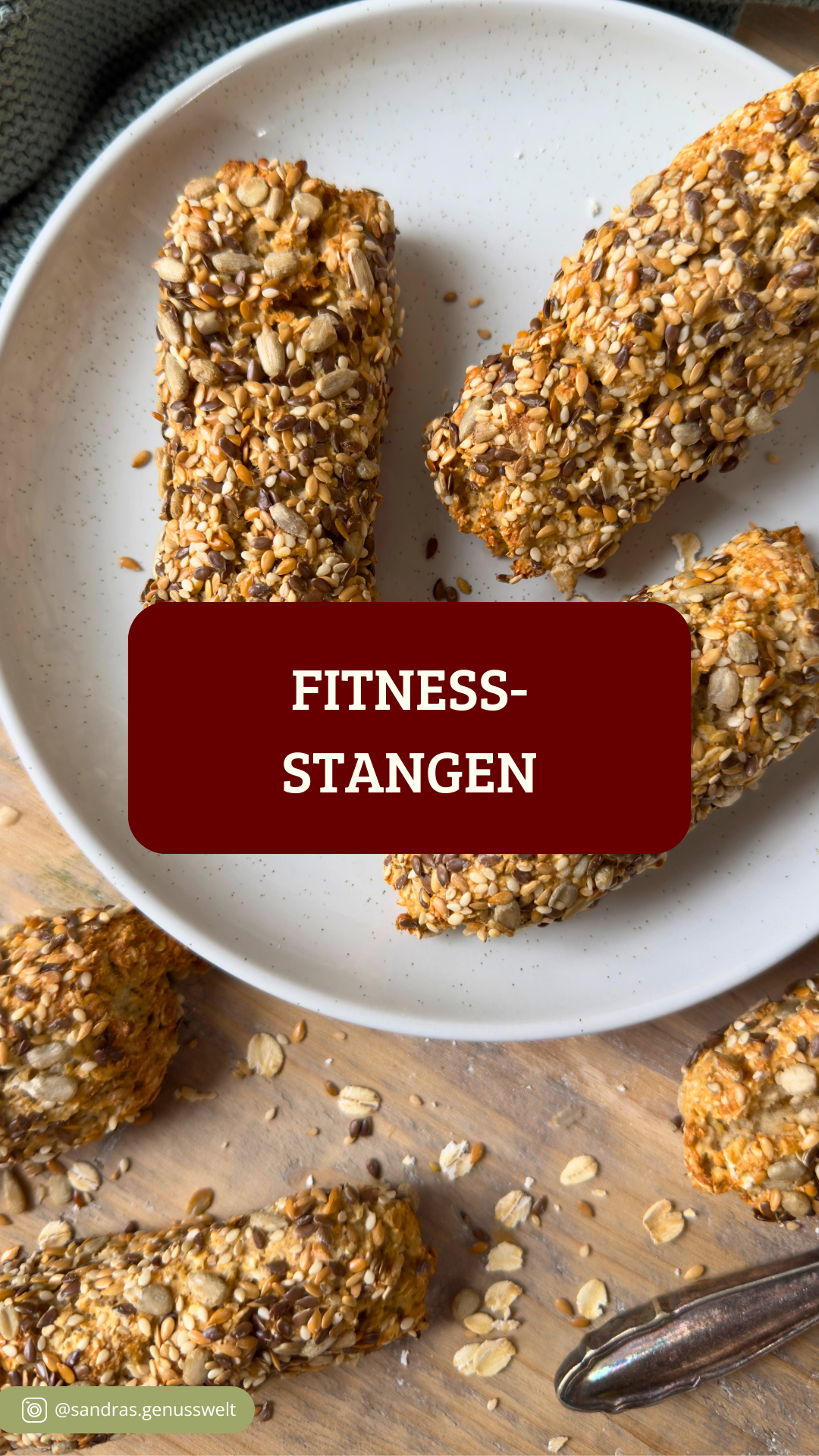 Glutenfreie Fitnesstangen ohne Fertigmischung, sättigend und proteinreich
