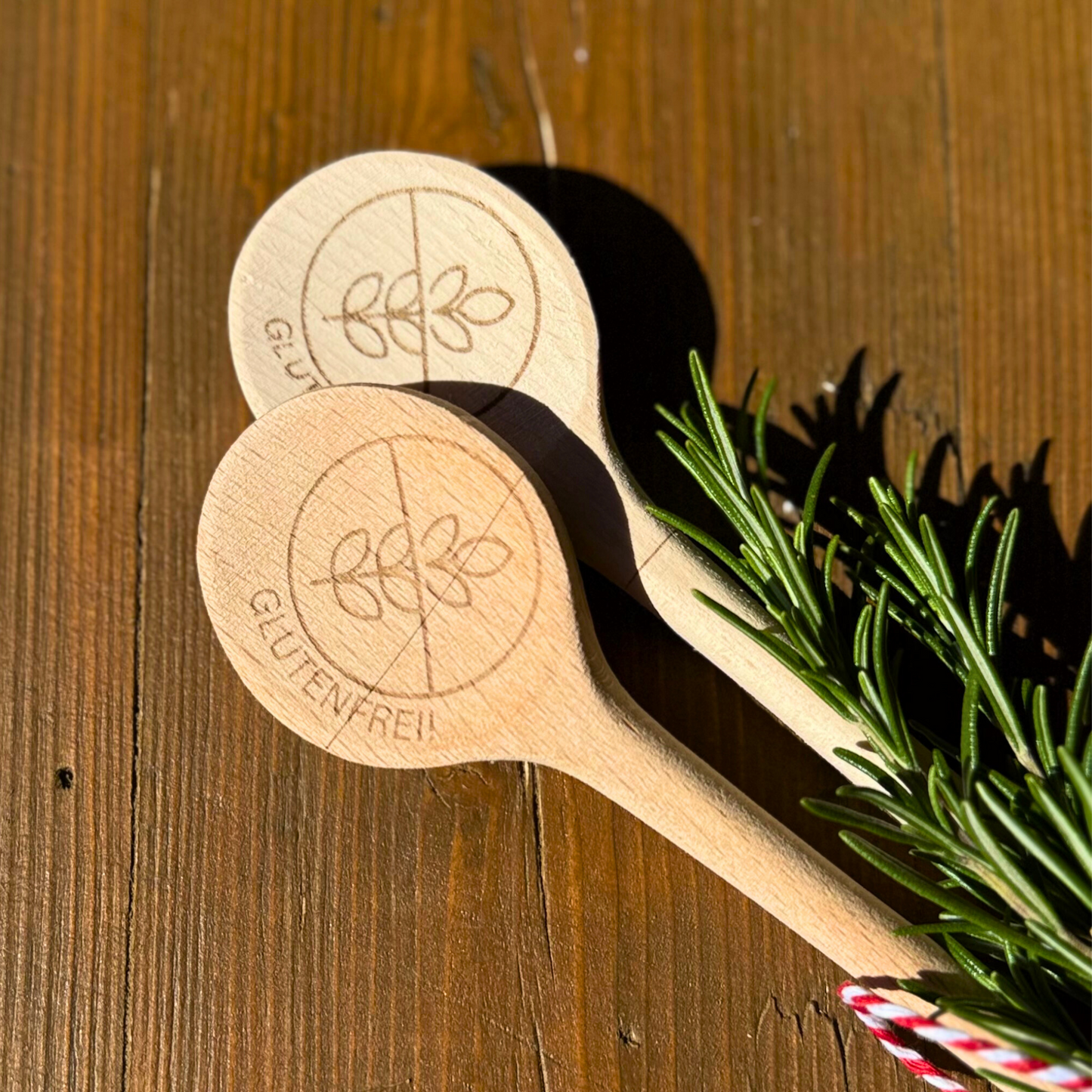 Kochlöffel aus Holz – glutenfrei graviert für mehr Sicherheit