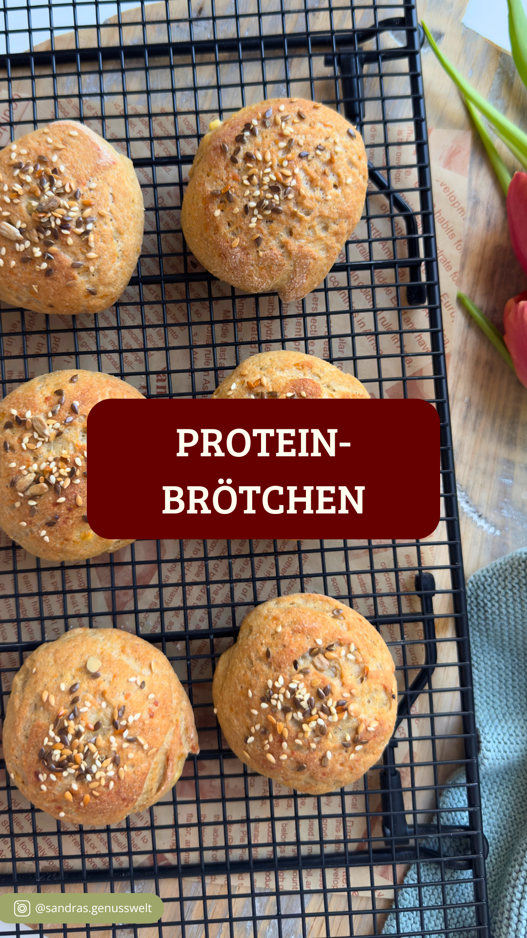 Glutenfreie Proteinbrötchen