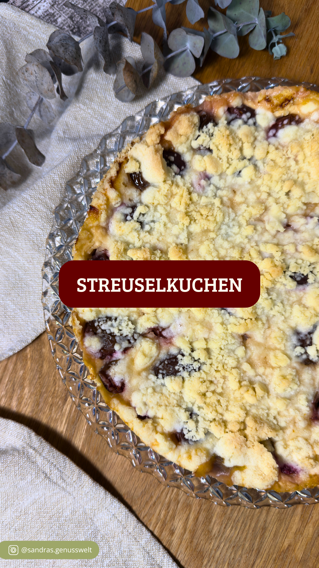 Glutenfreier Streuselkuchen mit cremiger Puddingschicht