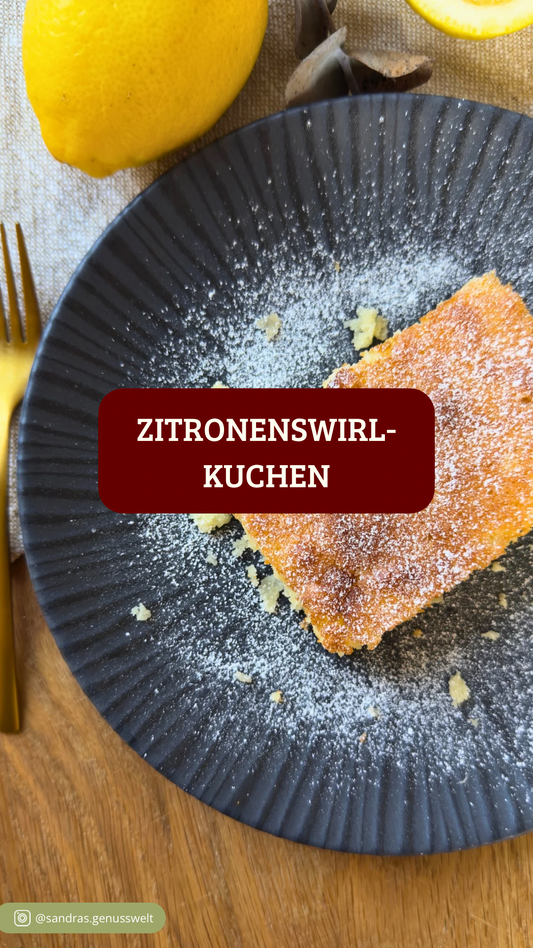 Glutenfreier Zitronenswirl Kuchen vom Blech